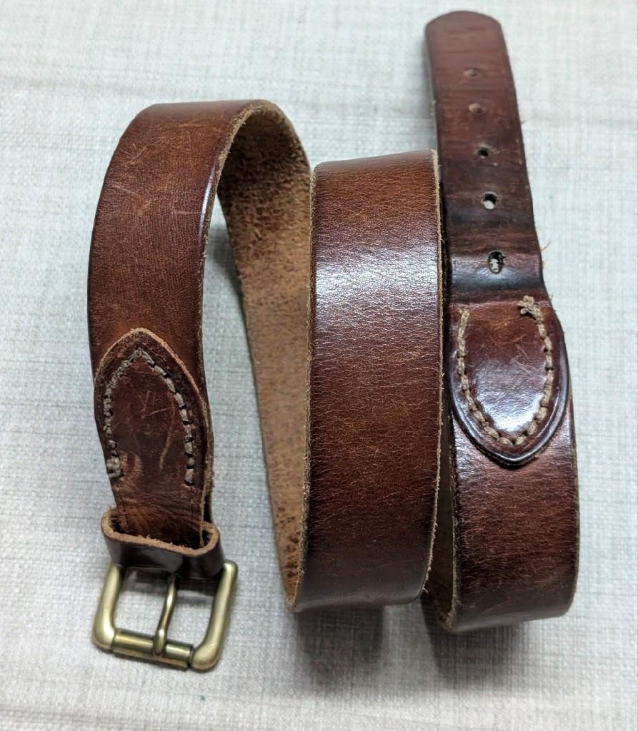 vintage POLO by RALPH LAUREN leather belt 36 broke-in PATINA