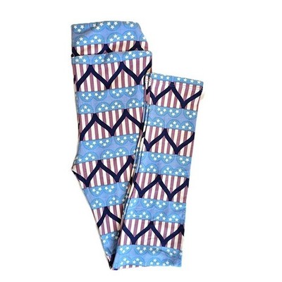NEW! LuLaRoe Kids L/XL Patriotic Leggings   Stars, Stripes & Comfort!