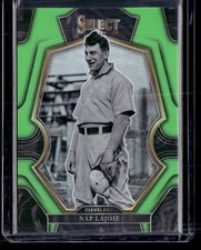 2023 Panini Select #192 Nap Lajoie Neon Green Prizm SN