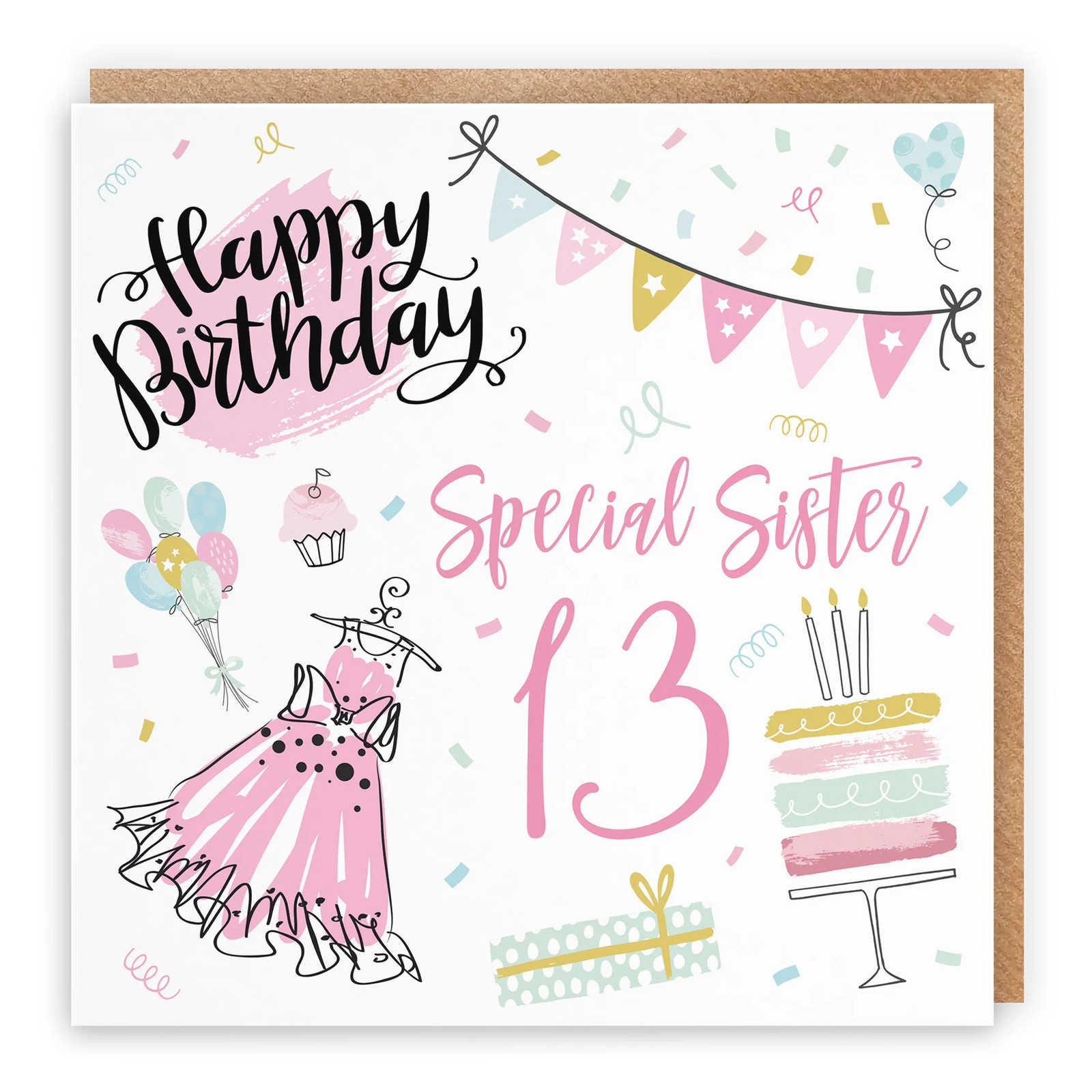13th Sister Birthday Card Party