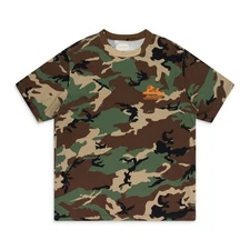NWT AIME LEON DORE MULTICOLOR CAMO UNISPHERE T-SHIRT SIZE M $100