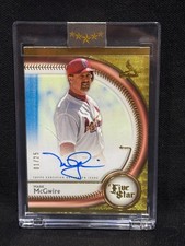 MARK MCGWIRE CARDINALS 2024 TOPPS 5 FIVE STAR  CAREER ON CARD AUTO # 1/25