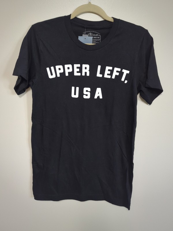 Upper Left USA Black T-shirt Small The Great PNW