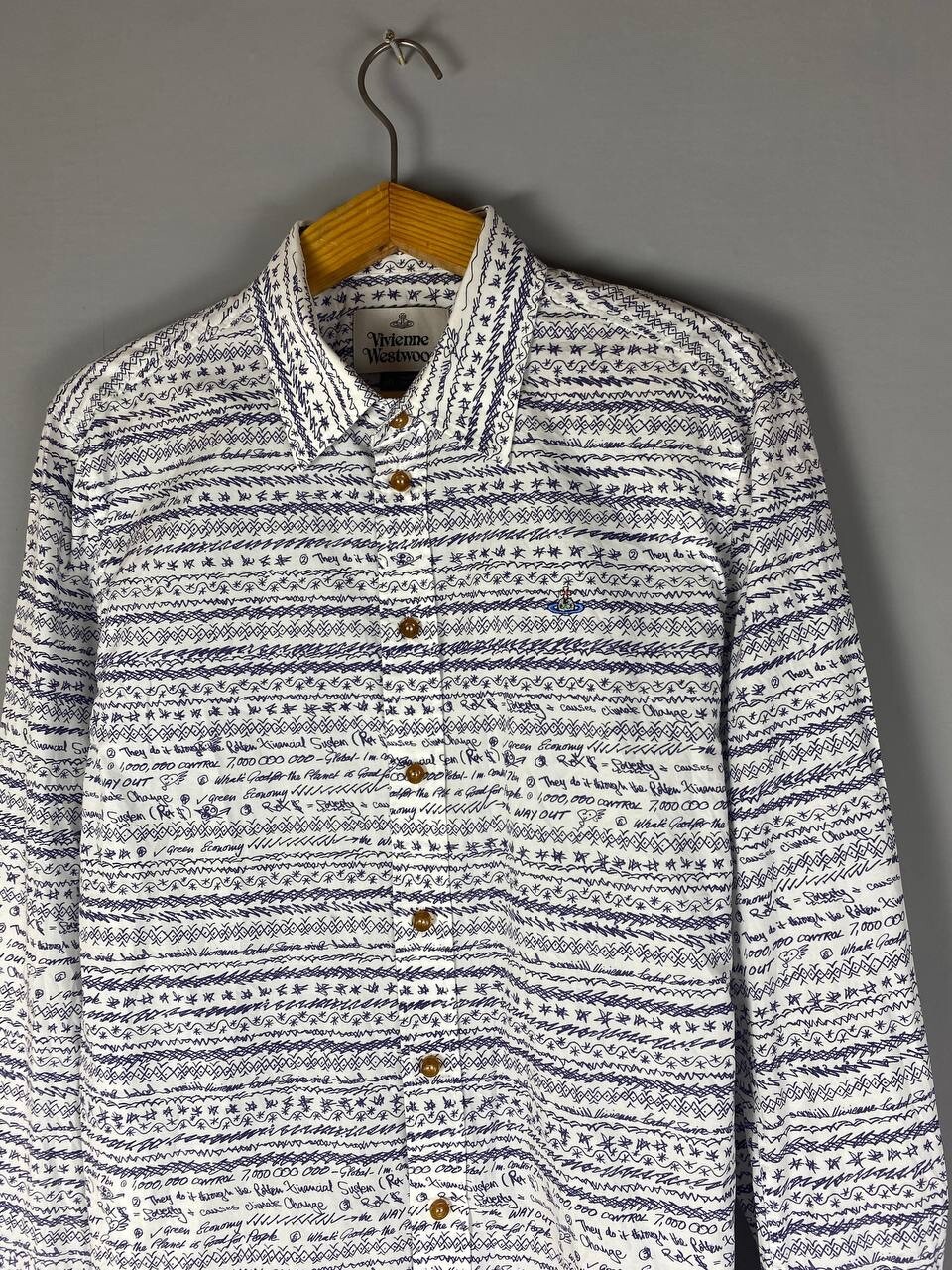 SAINT LAURENT Camicia da uomo vintage Vivienne Westwood taglia media