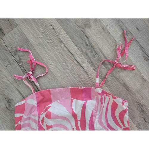 Lilly Pulitzer Vintage White Label El Casa Loco Pink Zebra Print Dress, 8Y (k9) - Picture 6 of 8