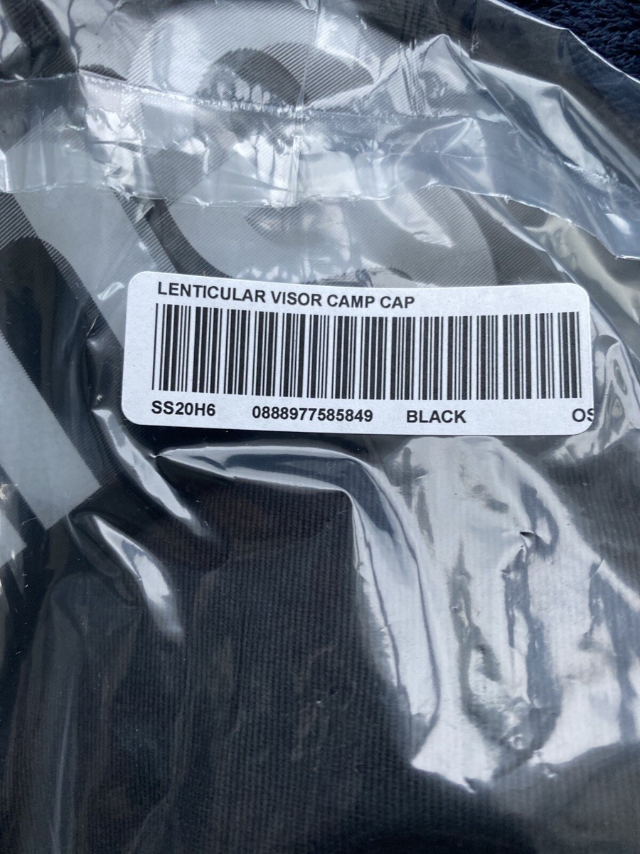 Supreme SS20 Lenticular Visor Camp Cap Black Box Logo Bogo Supreme SS20 Lenticular Visor Camp Cap Black Box Logo Bogo