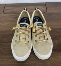 Sperry Little Kid Top-Sider Crest Gold Glitter Shoes Size 7
