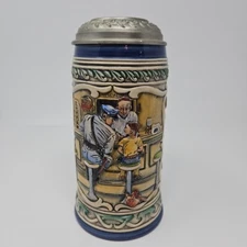 The Runway, Saturday Evening Post Beer Stein ~ Germany GERZ Norman Rockwell