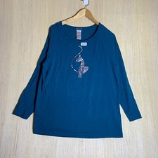 Vintage Baby Phat Shirt 2X Blue Long Sleeve W...