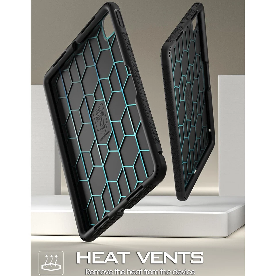 For Apple iPad Pro 11 2024 Case Poetic Kids Friendly Drop Silicone Cover Black - Image 4 of 4