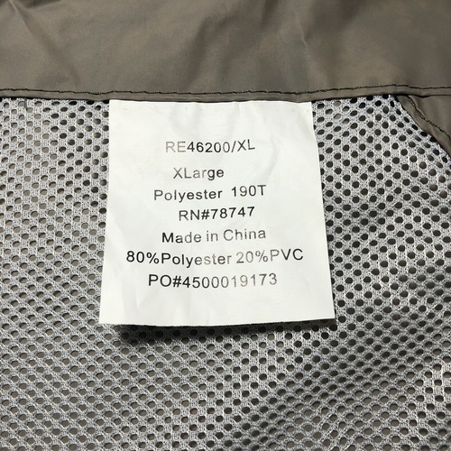 NEW XL Realtree Xtra RAIN COAT JACKET Lightweight Hooded Hunting Waterproof NWT - Picture 10 of 12