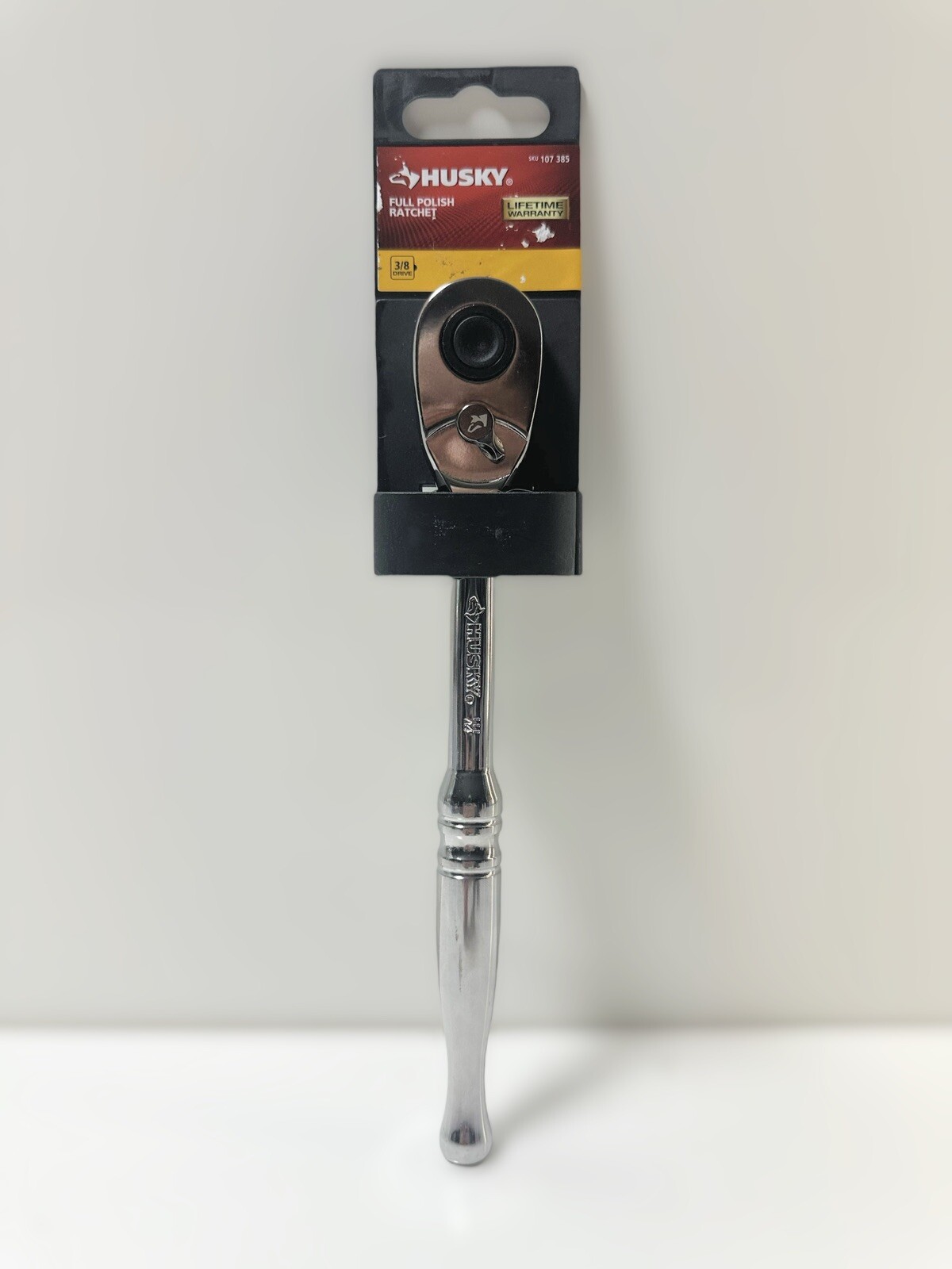 Brand New! Husky 107 385 3/8" Drive Full Polish Quick Release Ratchet