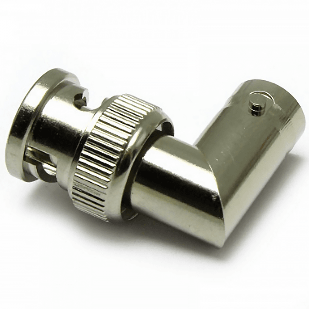 UKDJ BNC Male Plug To Female Socket Right Angle Aerial Adapter Converter