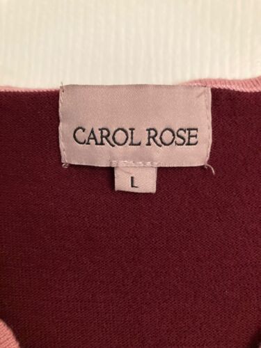 Carol Rose womens 3/4 sleeve color block sweater L runs slightly small - Picture 3 of 8