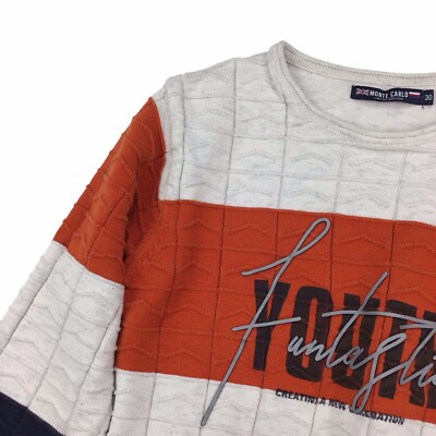 Monte Carlo Childrens Sweater Boys Sz 30 Small Pullover Orange