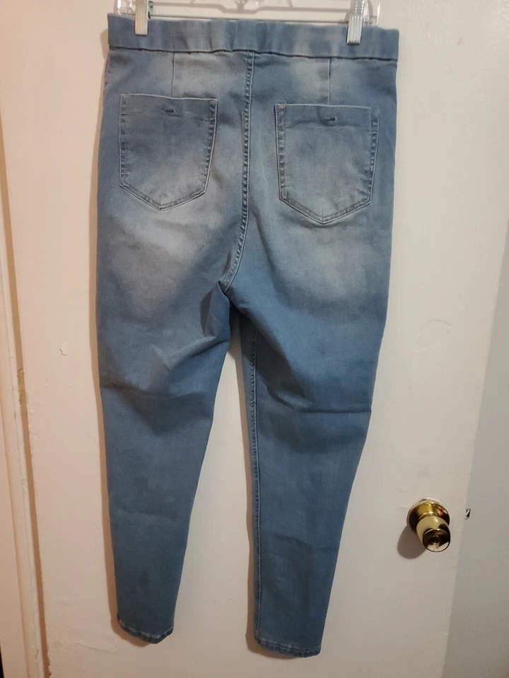 NOBO No Boundaries Super High Rise Azul Jegging Juniors XL 15-17 Foto 3 de 4