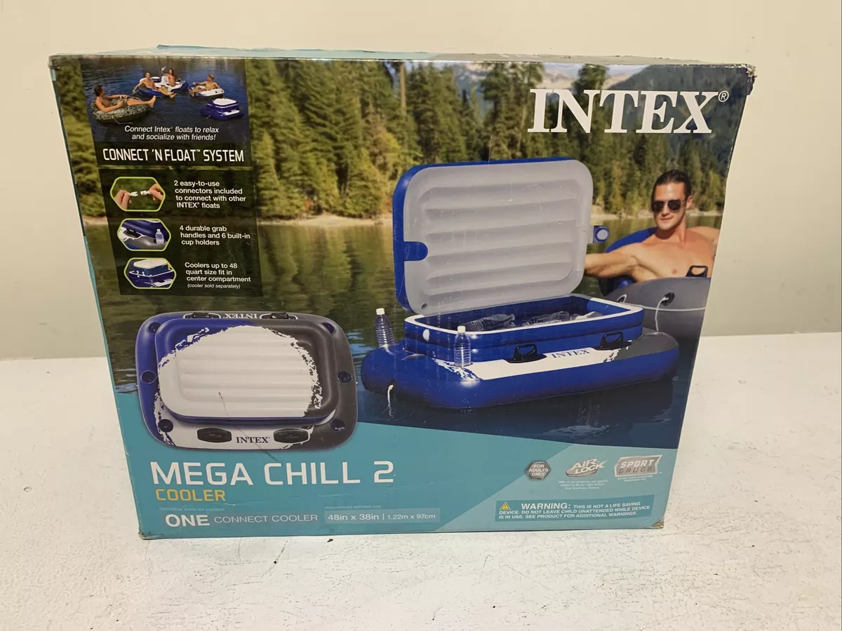 Intex READ Inflatable Mega Chill 2 Can Bottle Beverage