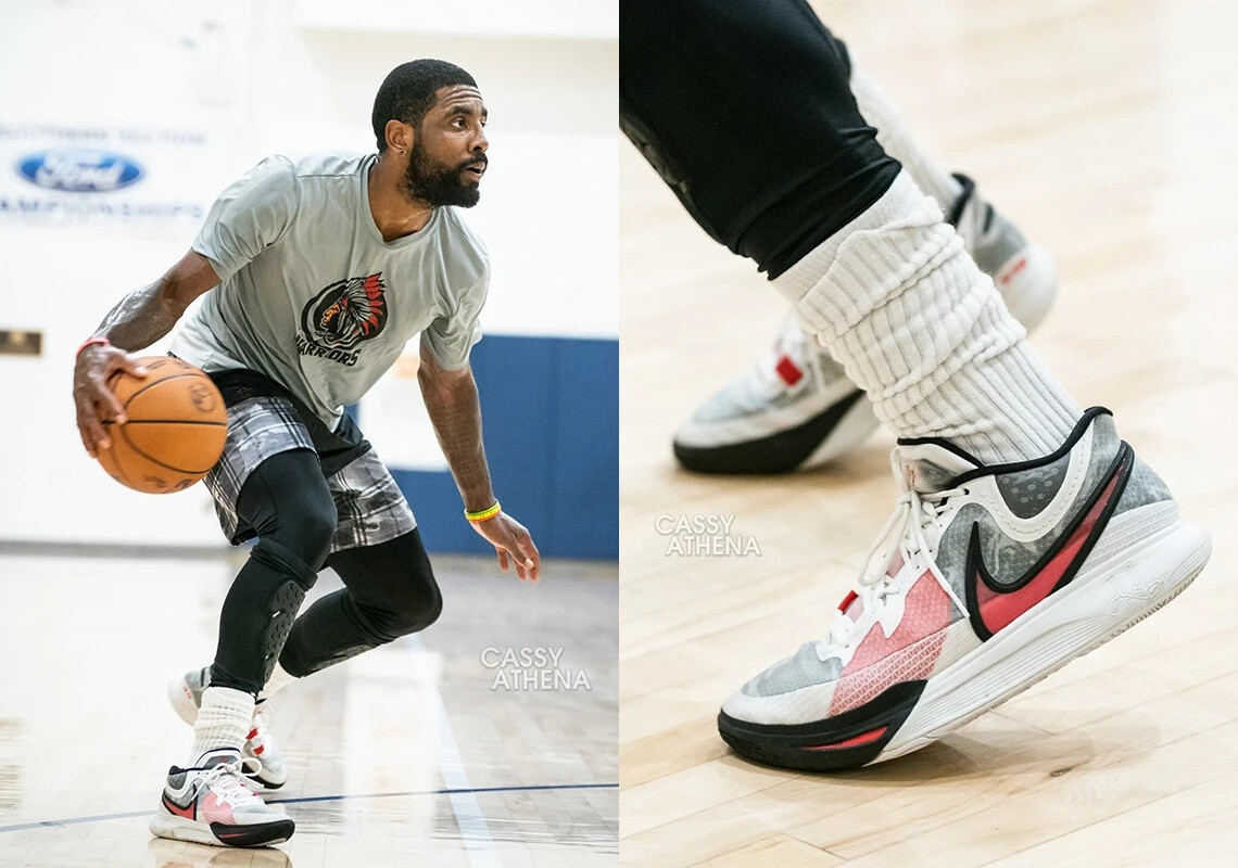 Nike Air Zoom Kyrie 8 White University Red Black DJ6017-100 Nike Air Zoom Kyrie 8 White University Red Black DJ6017-100