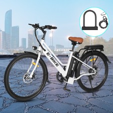 2024 E-Bike 26" Electric Bike 500W Motor City Bicycle -Commuter Ebike for Adults