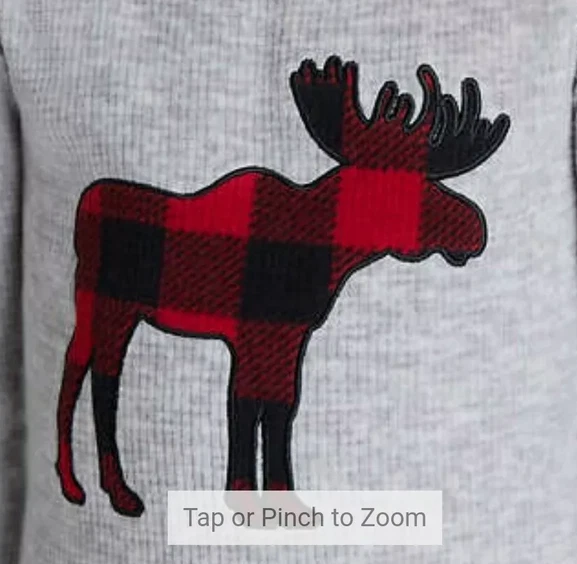 Eddie Bauer NIÑOS 2 PIEZAS Vacaciones Navidad Dormir Set Pijama (GRIS/ROJO/NEGRO 2T) NUEVO CON ETIQUETAS Foto 2 de 4