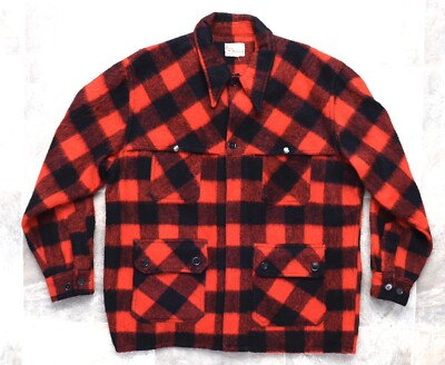 Vintage 1950's Paul Bunyan Buffalo Plaid Buttnick Mfg Seattle Wool