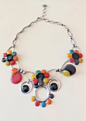 Collier Fantaisie Vintage – Style Rétro Chic – Bon état
