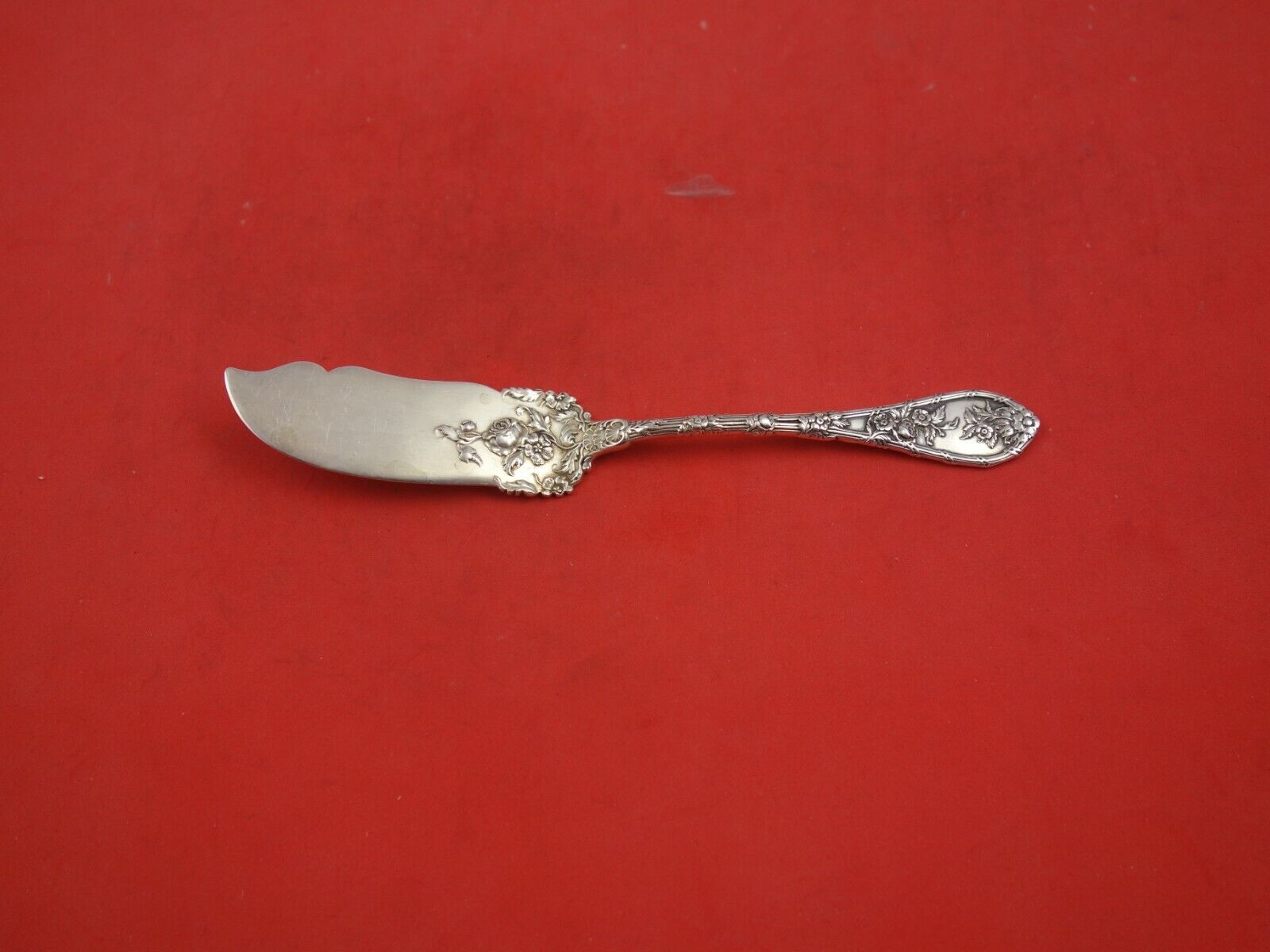 Dauphin by Durgin-Gorham Sterling Silver Flat Handle Master Butter 6 7/8"