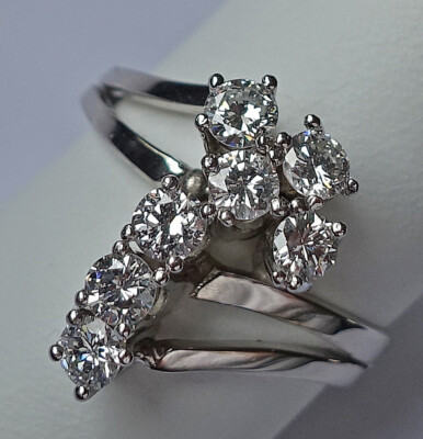   Brillant Ring in aus 585 14kt Gold Ring mit SI VVS Brillanten Diamant   8208