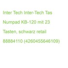Inter-Tech Tas Numpad KB-120 mit 23 Tasten, schwarz retail 88884110 (42604556461