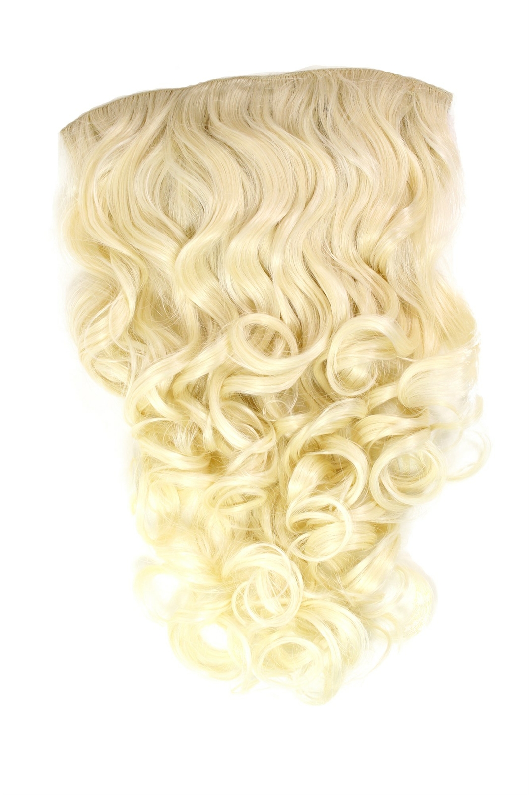 Clip-In Hairpiece 7 Clips 3/4 Wig Half Wig Platinum Blonde 50Cm H9503-613