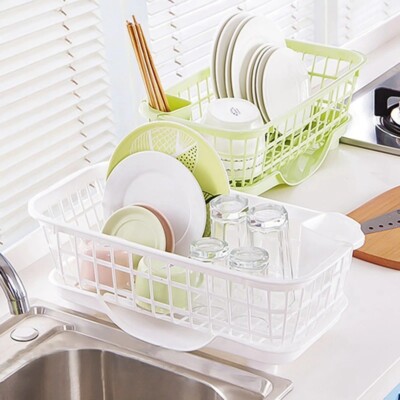 Kitchen Sink Dish Drying Rack Drainer Washing Holder Basket Organizer Tray 