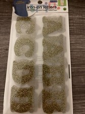 Dritz Iron-On Letters Soft Flex - 1.25" Cooper-Gold Metallic, SF152-70