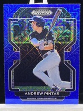 2022 Panini Prizm Draft Picks Andrew Pintar Blue Mojo Prizm #PDP138 A753