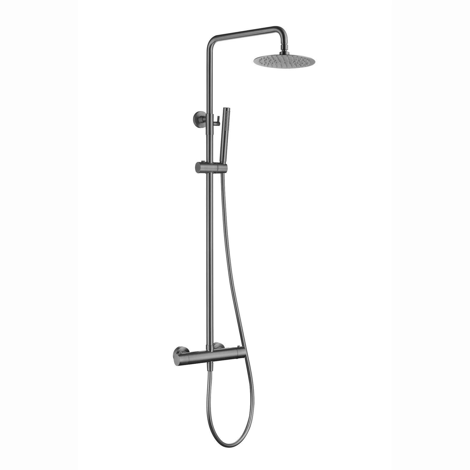 Shower Head Handheld Mixer Set Dune Round Gunmetal 200mm Grey ENKI SH0621
Opens in a new window or t