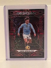 2023-24 Panini Obsidian Jack Grealish #79 Red Pulsar /49 Manchester City EPL