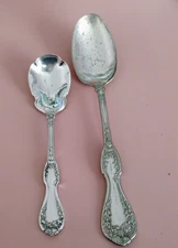 Vintage THISTLE Silverplate Spoons c1906 Ornate Victorian Upcycle for Jewelry