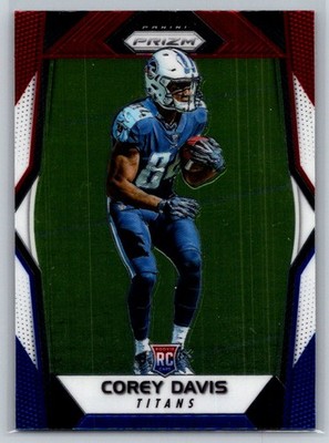 2017 Panini Prizm #229 Corey Davis Prizm Red, White and Blue