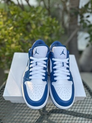 Nike Air Jordan 1 Low Marina Blue Women's Sneakers Casual Shoes
