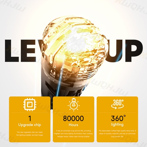 XWQHJW 4157 3156 3157 LED Turn Signal Light Bulbs CANBUS Anti Hyper Flash Amber - Bild 2 von 8