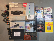 Atari 800 Computer Bundle w/ Cartridges, Recorder, Printer  Accessories   Vinta