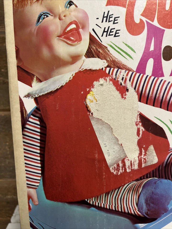 Muñeca Remco Baby Laugh A Lot 1970 de colección no funciona con caja y silla Foto 2 de 4