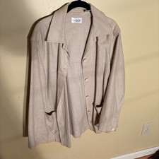 Villager A Liz Claiborne Company 55 Linen 45 Cotton Blazer M