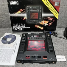 [AS IS] KORG KAOSS PAD KP3 Dynamic Effect Sampler sequencer with adapter box