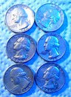 6 lot 1963 1964 P D Washington quarter dollar 90% silver coins free ship