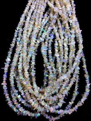 Natural Rare Ethiopian Opal Chips Beads Uncut Shape Nugget Shape Gemstone Beads.