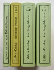 Bookplate catalogue - Gutenberg Museum, Mainz - 4 volumes, 120,000 ex libris