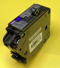 New Circuit Breaker Siemens QA120AFCN 20 Amp 1 Pole 120V AFCI Plug On Neutral