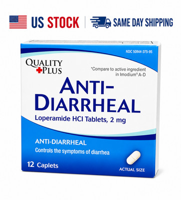 Anti Diarrheal Caplets 2mg 24 Count 1-Pack OTC Relief EXP 2029