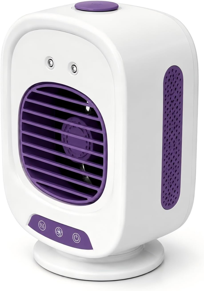 Mini Air Color Portable Air Conditioner, Mini Evaporative Air Cooler, 3 Speeds & 2 ...