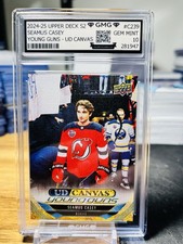 2024-25 Upper Deck Seamus Casey Young Guns UD Canvas GMG Graded 10 Gem Mint RC